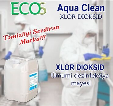 Quruducular: ECOS Aqua Clean – Xlor Dioksid əsaslı ümumi dezinfeksiya mayesi -