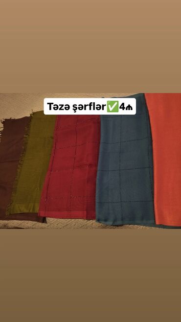 Baş geyimləri: Yayliq və şərflər. hərəsinin öz qiyməti var. 4-5₼. Binə qəsəbəsində -da lalafo.az — 3 Baş geyimləri: Yayliq və şərflər. hərəsinin öz qiyməti var. 4-5₼. Binə qəsəbəsində — 3