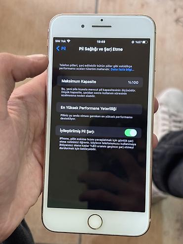 aux iphone: IPhone 8 Plus, 64 GB, Qızılı, Qırıq — 4