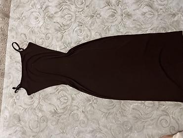 Повседневное платье, Длинная модель, Трикотаж, Лапша, M, L, XL