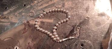 zikir: Gümüş rəngli təsbeh - Material: metal ərintisi, parlaq gümüş tonlu — 2