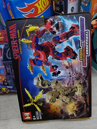 Игрушки: Конструктор “SPIEER-MAN: Bright New Dawn — Spider Hero Mecha vs Sand — 1