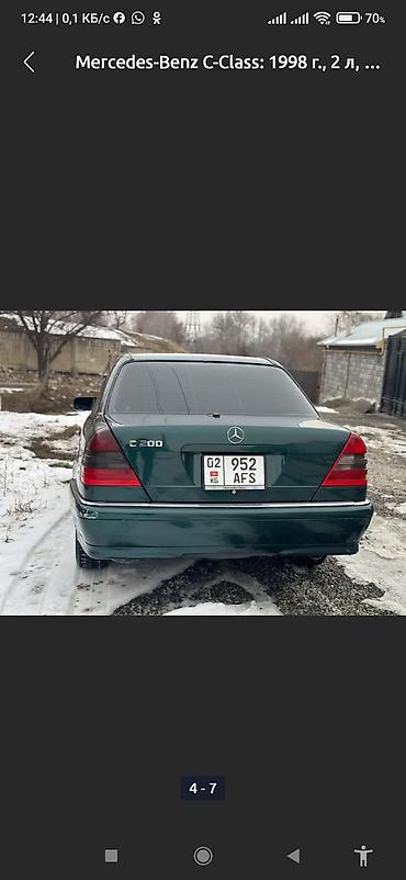 volkswagen golf 1: Mercedes-Benz C-Class: 1998 г., 2 л, Автомат, Бензин, Седан — 4