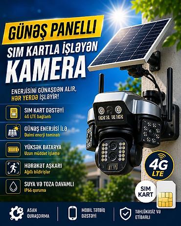 roblox hesabları: Günəş panelli, SIM kartla işləyən 4G LTE təhlükəsizlik kamerası - SIM — 1