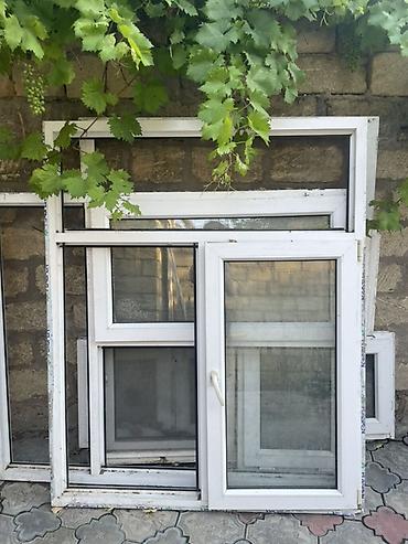 PVC pəncərə çərçivələri və şüşə paketlər dəsti - Material: ağ rəngli