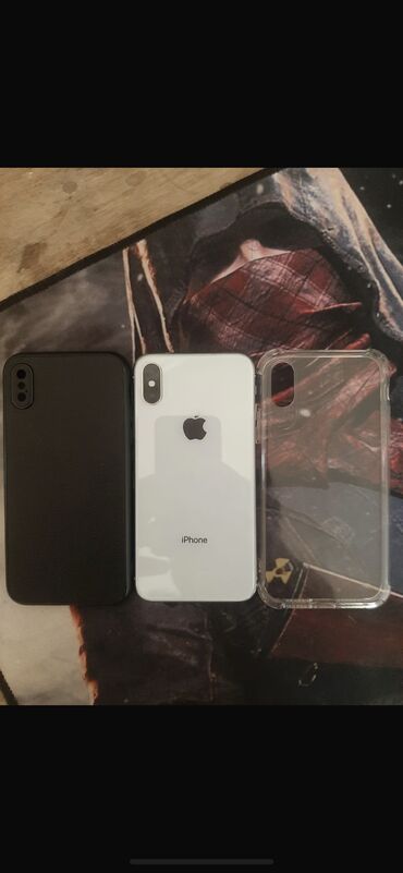 apple iphone se: IPhone X, 256 ГБ, Белый, Face ID