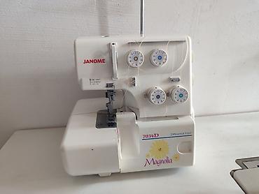 tikis avadanliqlari: Tikiş maşını Janome, İşlənmiş,Overlok, 3 saplı — 1