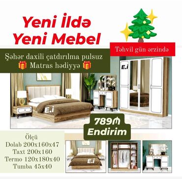 Yataq otağı dəstləri: İkinəfərlik çarpayı, 2 tumba, Yeni -da lalafo.az — 10 Yataq otağı dəstləri: İkinəfərlik çarpayı, 2 tumba, Yeni — 10