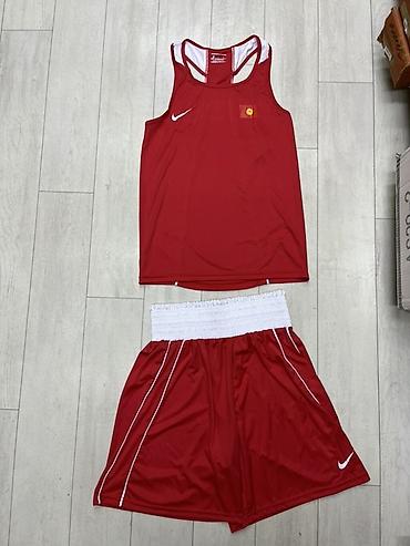 nike drill: Боксерская форма Nike KGZ — комплект майка + шорты Размер — 4
