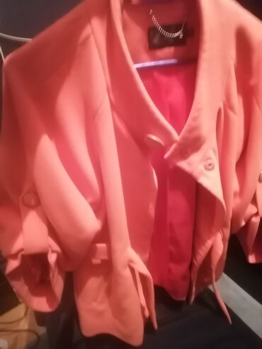 пальто женское: Пальто 2XL (EU 44), цвет - Оранжевый
