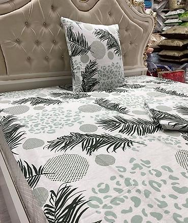 bed sheets: Постельное белье из хлопка 100% с разноцветными принтами Полуторки — 6