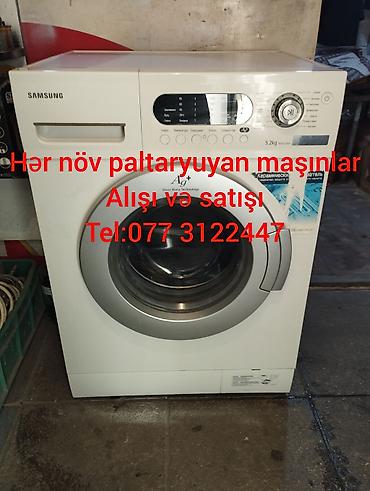 optimal electronics epilyator: Paltaryuyan maşın Samsung, 5 kq, İşlənmiş, Avtomat, Qurutma var, Kredit yoxdur, Ünvandan götürmə — 1