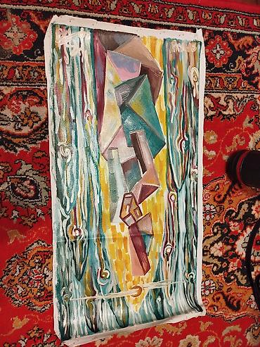 divarda fiqurlar: Məhsul: Abstrakt rəsm əsərləri toplusu (4 ədəd) Təsvir: - Orijinal əl — 7