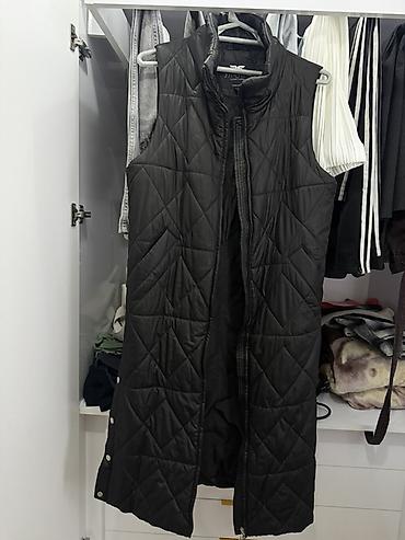 Qara rəngli uzun qadın jilet - Model: quilted (romb naxışlı), şişmə lalafo.az -da Qara rəngli uzun qadın jilet - Model: quilted (romb naxışlı), şişmə