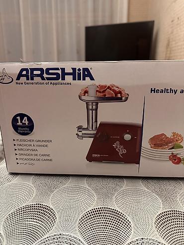 arshia: Ət çəkən maşın Arshia, 2000 Vt, Yeni — 2