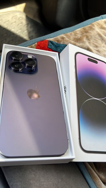 бу ноутбук недорого: IPhone 14 Pro, Б/у, 256 ГБ, Deep Purple, Кабель, Коробка, 83 %