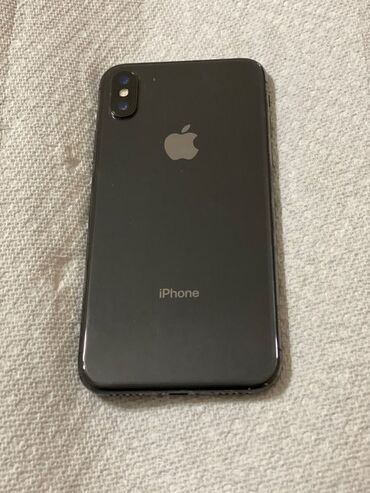 Apple iPhone: IPhone Xs, Б/у, 256 ГБ, Черный, Защитное стекло, Чехол, Кабель