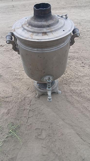 saat divar: Klassik kömür/soba tipli samovar - Material: metal (qalay/mişar — 1