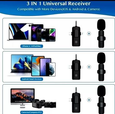 Mikrofonlar: Yeni Simsiz (Bluetooth) Mikrofon Ünvandan götürmə — 3