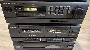 Другая аудиотехника: SHARP муз.центр Винтажный, без колонок, аукса нету, проигрыватель — 9