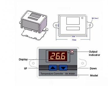 ventilator kabine: DIGITALNI TERMOSTAT -50 +110 220V W3001 TERMOKONTROLER | Filip - — 3