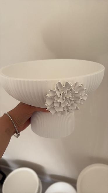 desmallar: Tort və şiriniyyat qabı, rəng - Ağ — 1