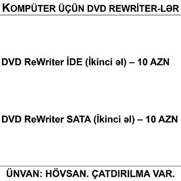 azercell wifi modem satilir: Kompüter üçün DVD ReWriter-lər 📍Ünvan: Bakı şəh, Suraxanı ray, Hövsan — 2