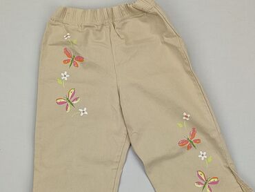 beżowe legginsy skórzane: Niemowlęce spodnie materiałowe, 3-6 m, 62-68 cm, Marks & Spencer, stan - Dobry