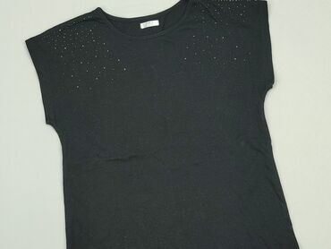 czarna koszulka: Koszulka, 14 lat, 158-164 cm, stan - Dobry