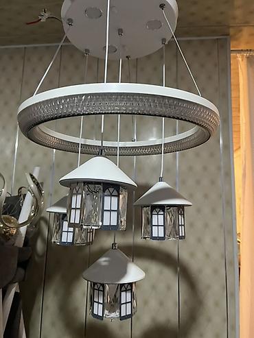 taxt üstü: Led Çılçıraq, 4 və daha çox lampa, Metal — 2