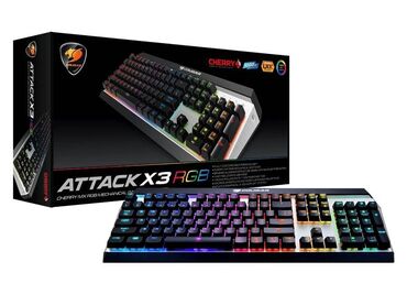 светящийся клавиатура: Клавиатура Cougar Attack X3 RGB спроектирована специально для
