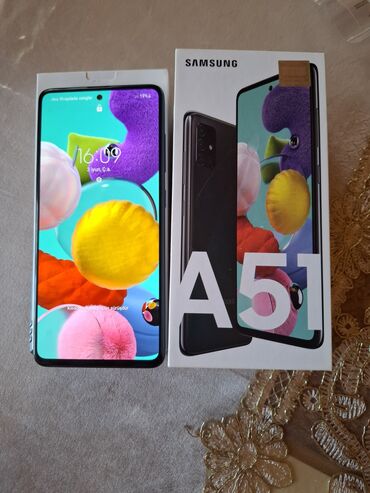 Samsung: Samsung Galaxy A51, 128 GB, rəng - Qara, İki sim kartlı