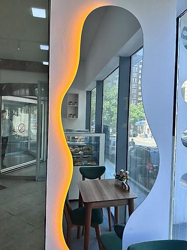 ev dekor: Güzgü Divar üçün, Dekorativ, Arxa işıqlı — 1