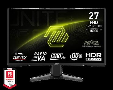 Monitorlar: Gaming Monitor MSI MAG 276CXF 27" 280Hz Curved VA FHD 💎Ekran Ölçüsü