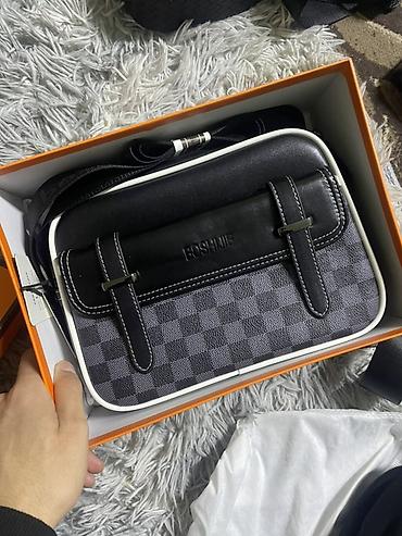 Барсетки: Барсетка, Материал: Экокожа, Регулируемый ремень, Новый — 3