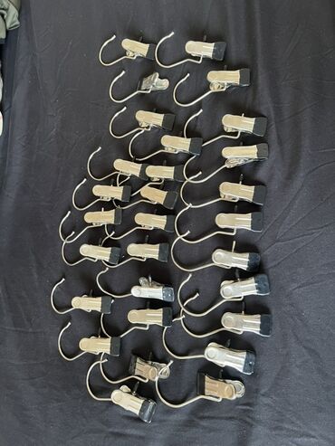 Mağaza asılqanları: 1 ədəd 1 manat 30 ədəddir Metal paltar asqısı klipləri – çoxlu sayda — 2