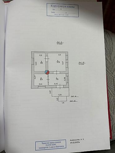 Продажа коттеджей и домов: . Продаётся отличные полдома 50кв.м в Кызыл-аскере на участке 1,5 — 29