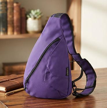 Jednoraamna torbica (sling) – ljubičasta - Ergonomskog, asimetričnog