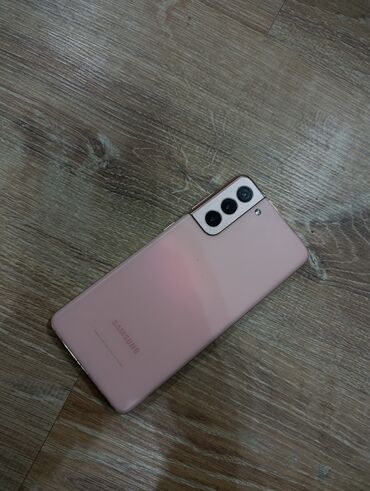 телефон 128: Samsung Galaxy S21 5G, Б/у, 256 ГБ, цвет - Розовый, 1 SIM