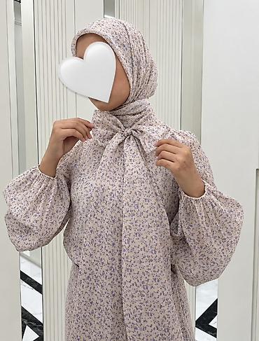 платье белое атласное: Вечернее платье, Длинная модель, С рукавами, M — 3