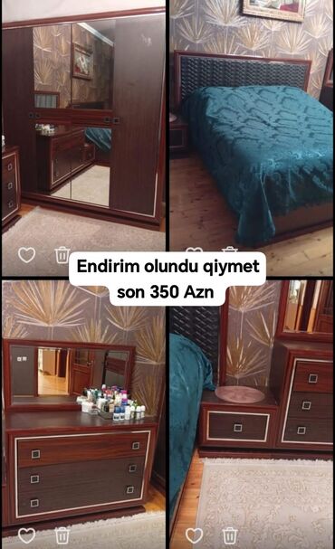 Rəflər: İkinəfərlik çarpayı, Dolab, Termo, 2 tumba, İşlənmiş