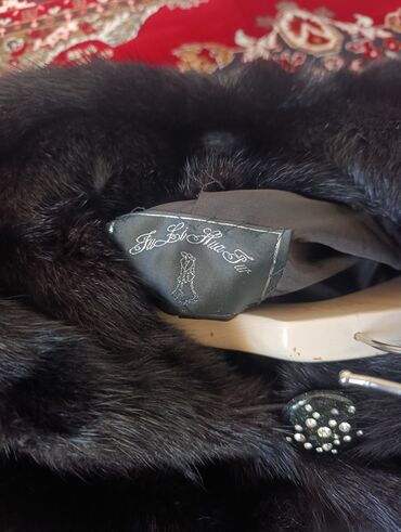 бриллианты с голубым: Норковая шуба с воротником-стойкой - Натуральный мех норки