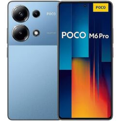 накладные наушники xiaomi: Poco M6 Pro, Б/у, 256 ГБ, цвет - Голубой