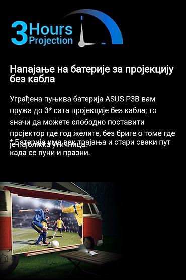 Projektori: "ASUS P3B"® Super Mobilni-Prenosivi LED Video Projektor – O R I G I N — 12