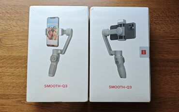 iphone yevlax: ZHİYUN Smooth Q3, 3 motorlu qatlanan gimbal. Ağır (Iphone 13, 14 pro