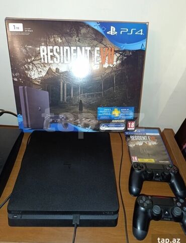 ipad 7: Sony PlayStation 4 Slim (PS4) oyun konsolu, 1 TB yaddaş 2 ədəd