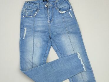 reserved jeansy dziewczęce: Spodnie jeansowe, Reserved, 12 lat, 146/152, stan - Dobry
