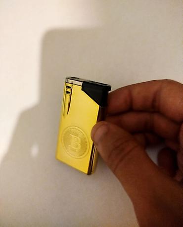 hacar desdi: ​💥 Qızılı Rəngdə Bitcoin Logolu Qazlı Çaxmaq – Yeni ​Üzərində kabartma — 4