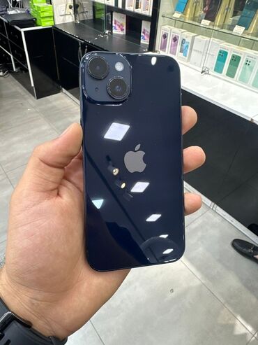 Audio: IPhone 14, 128 GB, Göy, Zəmanət, Simsiz şarj, Face ID
