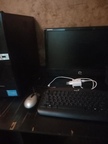 blender ucuz: HP Compaq masaüstü kompüter dəsti Tərkibi: - HP Compaq sistem bloku — 5